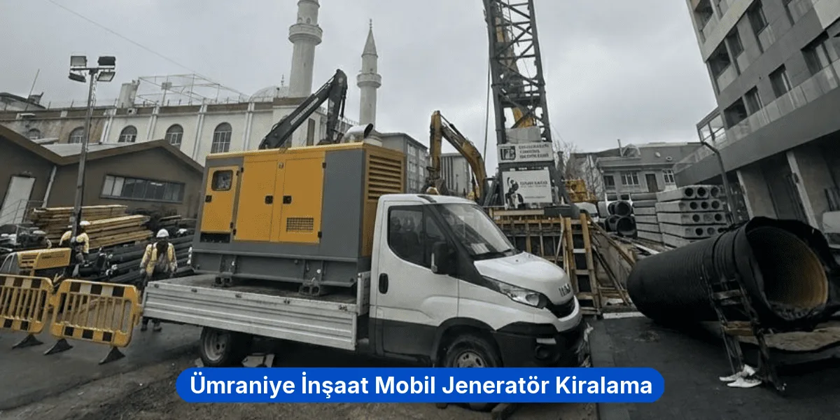 Ümraniye İnşaat Mobil Jeneratör Kiralama